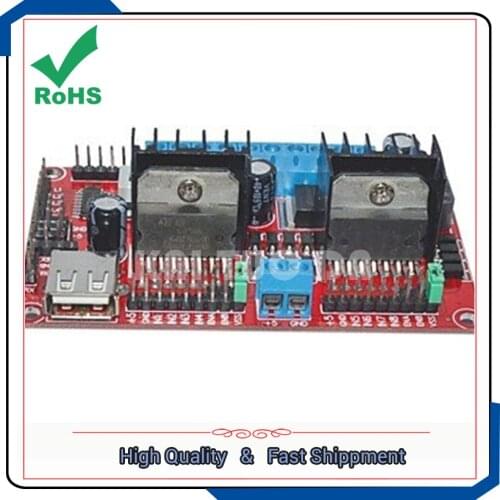 L298N V3 / four 4 DC stepper motor drive module drive power supply integrated WIFI car drive board Voltage Regulators