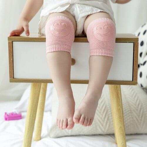 Kids Non Slip Crawling Elbow Infants Toddlers Baby Accessories Smile Knee Pads Protector Safety Kneepad Leg Warmer Girls Boys
