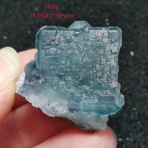 Natural blue-green fluorite mineral specimen aura meditation healing teaching collection home decoration ornament appreciation