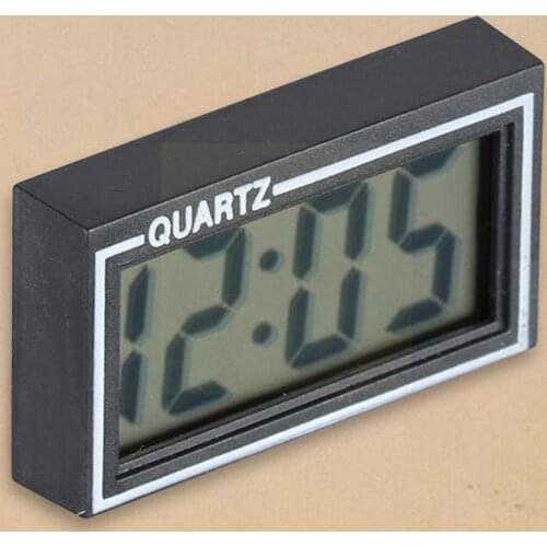 NEW Digital LCD Table Car Dashboard Desk Date Time Display Small Clocks Clock Calendar Function LED Clock Alarm L3Q4