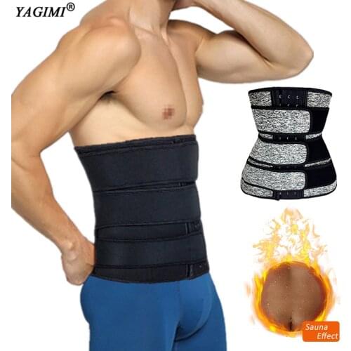 Men Waist Trainer Workout Sauna Sweat Belt Corset for Weight Loss Slimming Body Shaper Modeling Straps Belly Sheath Fat Burner