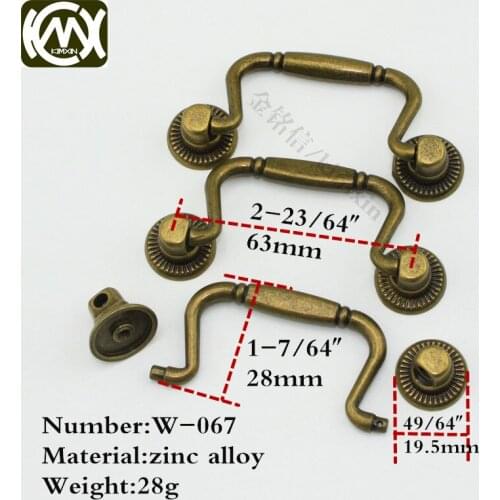 12pc 28*63mm In stock zinc alloy handle of furniture hardware,cabinet hardware and kitchen accessories ,green bronze handles