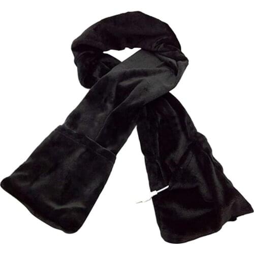 2021 USB Heating Scarf Velvet Cold Protection Comfortable Stretch Fabric With Fashion Design Hiking&camping Scarf