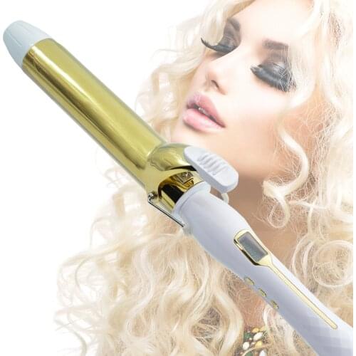 38mm LCD curlers hair curling iron ceramic glaze pear flower electric hair curly hair curling tong