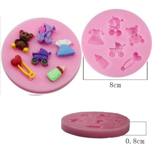 Silicone Fondant Mold Baking Mould Decorating Modelling Kitchen Accessories Cookie Tools Cakes Decoranting 3d Silikon