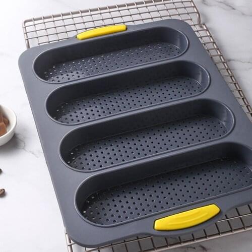 Silicone Mold Baking Mould Non Stick French Bread Tray Baking Pan Cake Mold Kitchen Tools