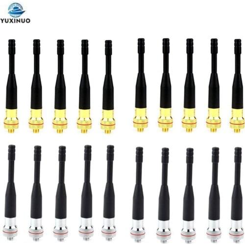 10pcs Mini Ham Radio Antenna SMA-Female UHF 400-480MHz For Kenwood Linton TYT PUXING Retevis BAOFENG UV-5R UV-82 Walkie Talkie