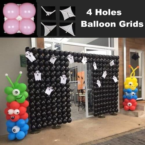 10pcs Balloon wall grids Accessories Birthday Party Supplies 4 or 9 Holes Balloon Grids Round Latex Balloon Wedding Decoration