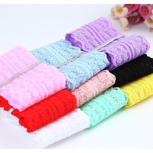 10yard/Lot 45MM Lace Ribbon Lace Trim Fabric Rustic Wedding Decoration Handcrafted Embroidered Sewing Clothes Dress DIY Material
