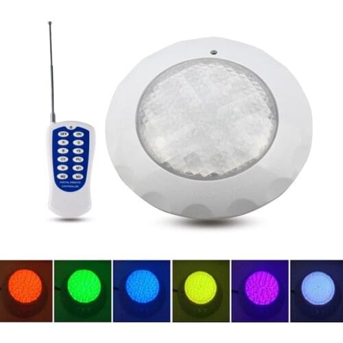 ABS LED Pool Light IP68 Waterproof Lighting Underwater Lamps AC12V Wall Mounted Lamps Submersible RGB Lights With Remote Control