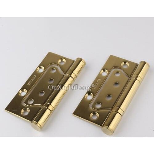 Brand New 4PCS 4Inches Stainless Steel Door Hinges Mute Bearing Furniture Hinges Smoothly and Mute Child Hinges