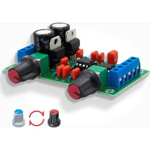 Audiophile Hifi Power Amplifier Pre-stage Low-pass Filter Board Finished Product Overweight Subwoofer Tone Board Tuner NE5532