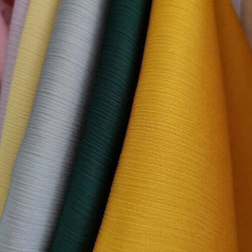 Glossy Crepe Chiffon Dress Dropping Shirt Trousers Material Solid Color Scarf Soft Fabric Summer Dress Material