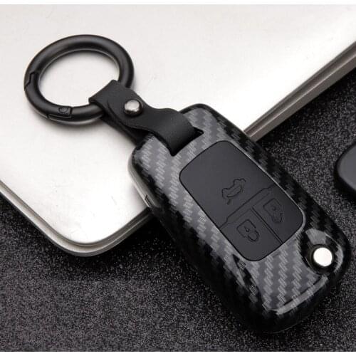 Carbon fiber ABS Car Remote Smart Key Case Cover For Buick Chevrolet Cruze Opel Vauxhall Mokka Encore Flip Auto Key Shell