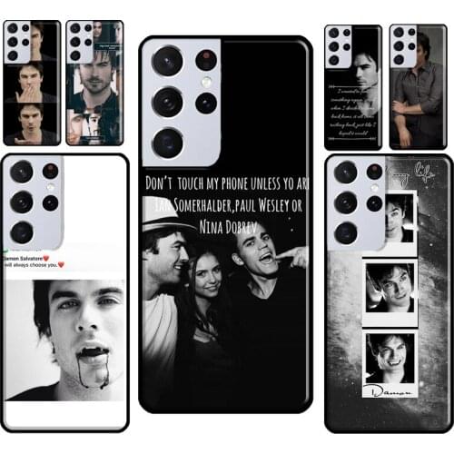 Damon Salvatore Vampire Diaries Phone Case For Samsung Galaxy S8 S9 S10 Plus S20 FE Note 10 Plus Note 20 Ultra S21 Coque