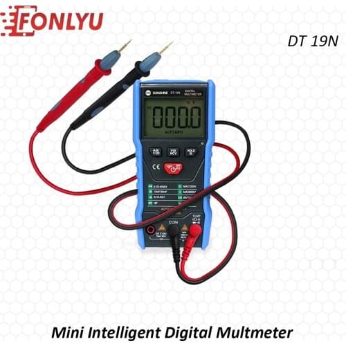 SUNSHINE DT-19N High Precision Multimeter Digital Mini Intelligent Multimeters for Mobile Phone AC DC Ammeter Voltmeter Tool