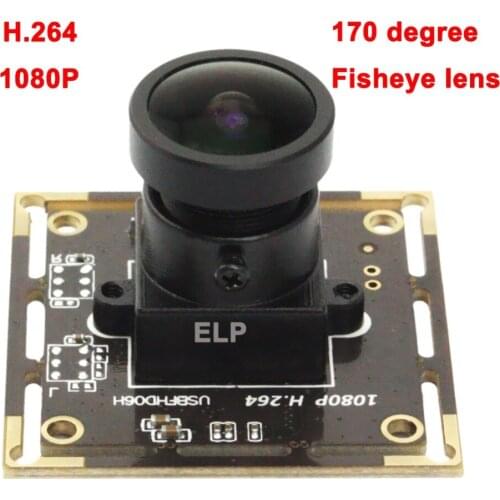 ELP Wide angle usb camera module 1080P 170 degree fisheye lens CMOS Sony IMX322/IMX323 USB board Camera 2mp