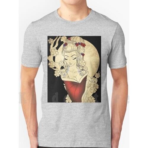 Geisha T Shirt Cotton Men Diy Print Cool Tee Geisha Japan Japanese Kimono Kyoto Geisha Girl Japon Tokyo Asian Flowers Floral
