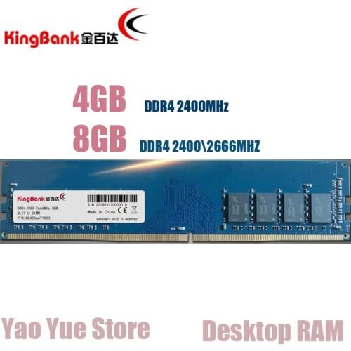 Kingbank 4GB 4G 8GB 8G DDR4 PC4 2400MHZ 2666MHZ PC computer Desktop RAM ECC memory 4GB 8GB RAM