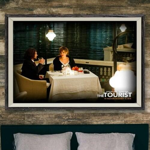261 Tourist Jolie Depp Movie 2010 131 Wall Silk Cloth Poster Art Decoration Gift