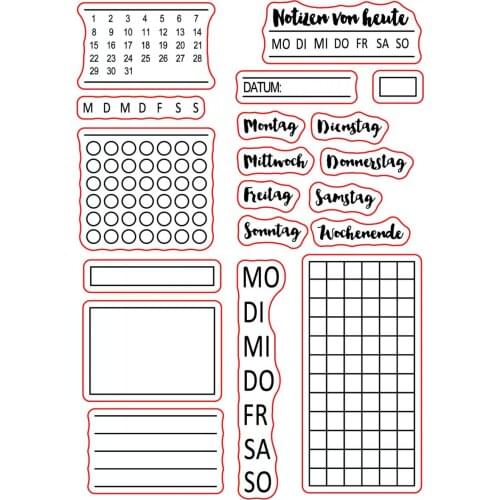 German Transparent Clear Stamp for DIY scrapbooking/Card Making C580