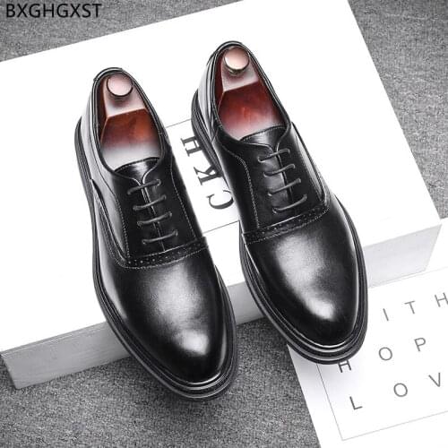 Formal Oxford Shoes for Men 2021 Luxury Brand Men Wedding Shoes 2021 Dress Leather Shoes Men Classic Chaussure Zapatos De Hombre