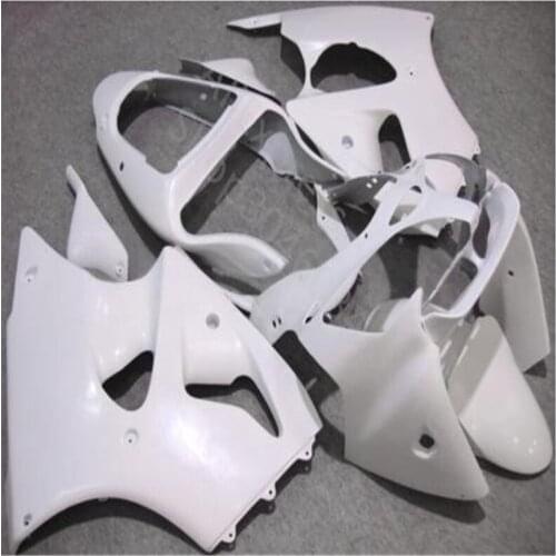 Custom for Ninja ZX-6r 2000 - 2002 Bodywork for Kawasaki ZX6r 2001 White Abs Fairing Ninja ZX-6r 2000 _2002 Plastic Fairings