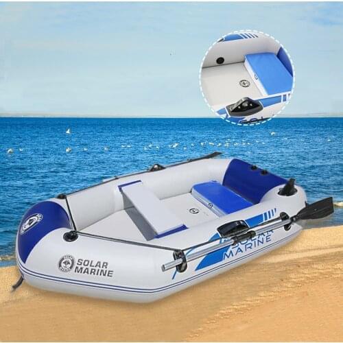 Solar Marine 2 M 2 Person PVC Inflatable Kayak Boat Canoe Portable Suitable For Adult And Kids Air Mat Floor With Accessory