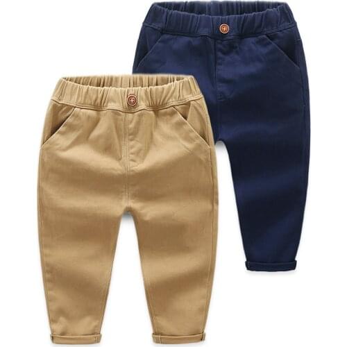 Boys casual pants spring and autumn new Korean version of the tide boy single pants autumn cotton casual