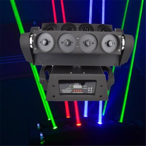 8 eyes Spider Light RGB Laser Spider Lights Professional Moving Head Laser Beam Light DMX512 Control DJ Disco Stage Lighting
