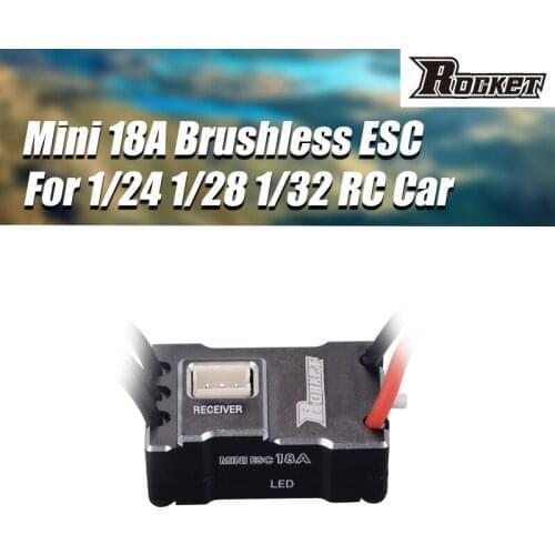 Rocket mini 18A Brushless ESC Electric Speed Controller for Kyosho Mr03 Pro Atomic DRZ 1/24 1/28 1/32 RC Mini-Z Drift Car 1410