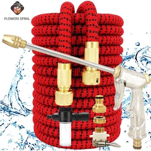 Hot Sale Drip Watering 17Ft-150Ft Expandable Magic Garden Hose Flexible Water Hose Eu Watering Hoses , Car Wash Tube With Gun
