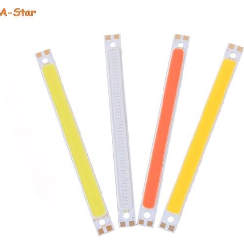 120x10mm Super Bright LED COB Strip Light 10W DC 12V 4 Colors LEDs Chip COB Lamp DIY