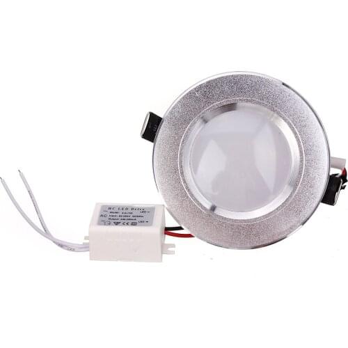 Led Panel downlight lamp Ultra Thin 3w Round ceiling recessed downlights round led panel light+Driver free shipping