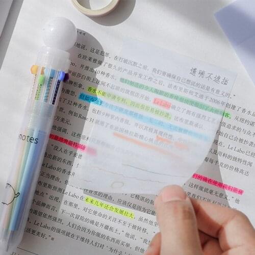 Waterproof PET Transparent 50 Sheets Memo Sticky Note Paper Daily To Do It Check List Paperlaria School Stationery