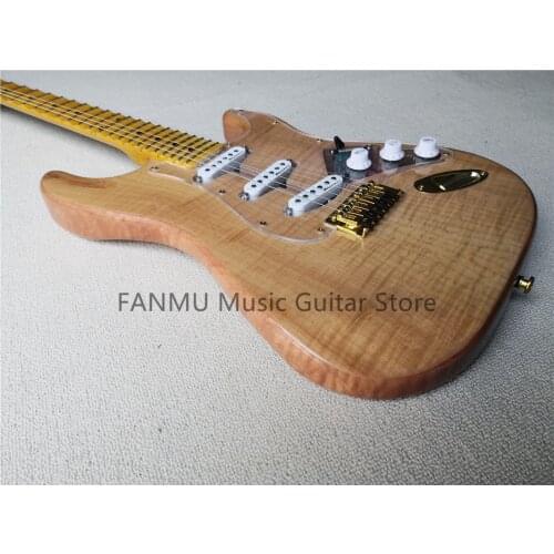 Free shipping custom 6 string electric guitar,YNGWIE guitar,ssS pickups,gold bridge,acrylic pickguard,groove fan fingerboard