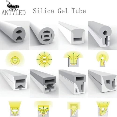 WS2812B WS2811 WS2813 WS2815 5050 ED Neon Rope Tube Silicone Gel Flexible Strip Light Soft Lamp Tube Waterproof IP67 For Room
