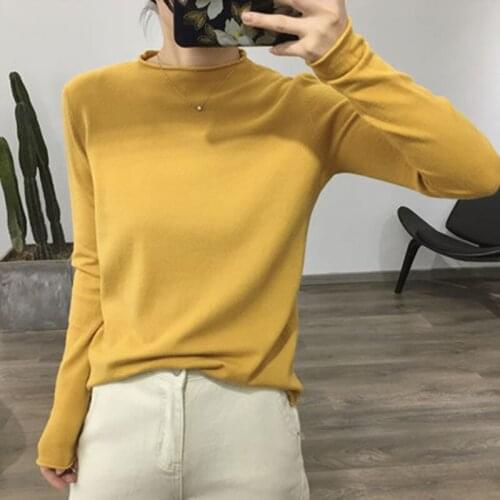 Autumn Winter Long/Medium Sleeve Women Thin Pullover Sweater 2020 Korean Casual Women Knitted Tops Loose O Neck Bottoming Jumper