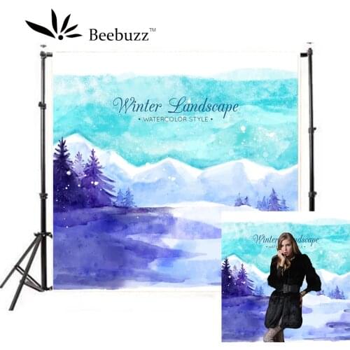 Winter Snow Landscape Photo Backdrop Snow Mountain Snow Landscape Photography Background Studio Photo Studio
