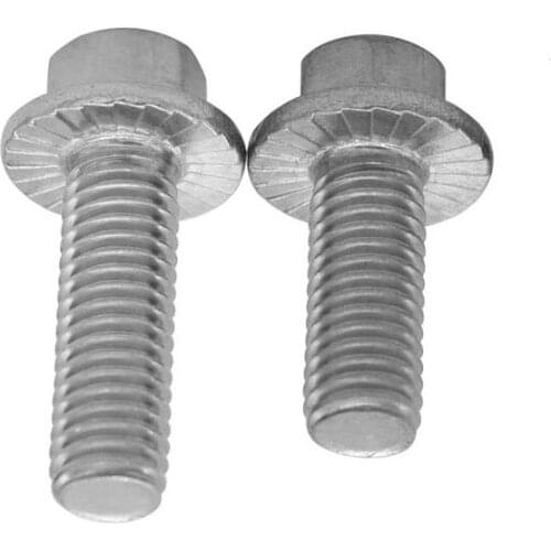 10pcs M8x16mm, 20mm, 25mm, 30mm, 40mm six kinds of stainless steel hexagon flange screws cover gasket head bolt fasteners