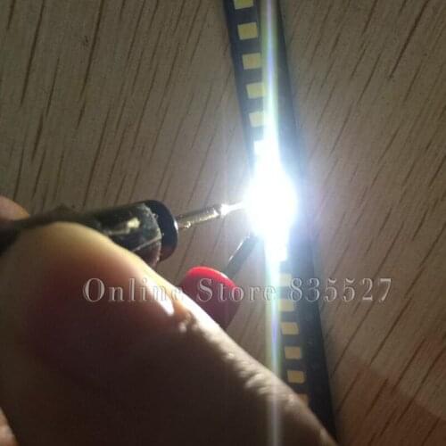 1000pcs/lot LED 3020 white 6000-6500K 9-10LM SMD luminous tube lamp beads leds light - emitting diode Indicator light