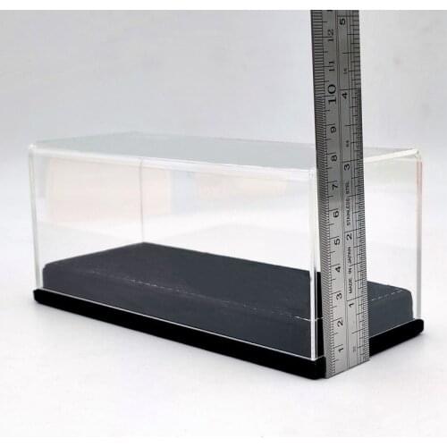17cm Thicken Acrylic Case Models Car Thicken Display Box Transparent Dustproof Black Flannel Bottom 1:43