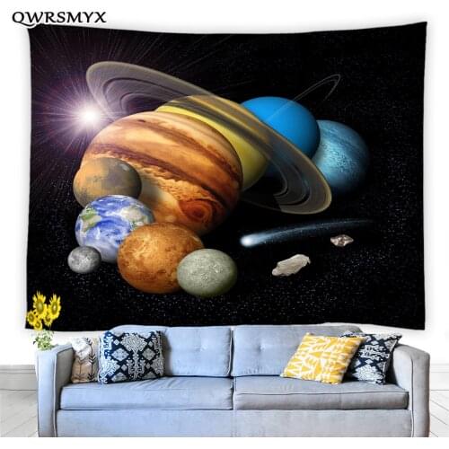 3D Planet Printing Tapestry Customizable Patterns Wall Hanging Living Room Bedroom Decor Wall Tapestries Home Aesthetic Art Wall
