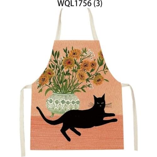 Abstract Beautiful Girl Kitchen Apron Printed Sleeveless Aprons for Men Mermaid Butterfly Women Home Cleaning Tools Pinafores