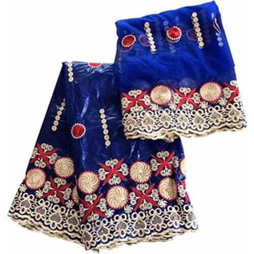 African jacquard brocade fabric tissu nigerian bazin riche brocade 2019 latest fashion women beadtie gele 5+2yards/lot