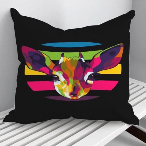 Antelope Throw Pillows Cushion Cover On Sofa Home Decor 45*45cm 40*40cm Gift Pillowcase Cojines Dropshipping