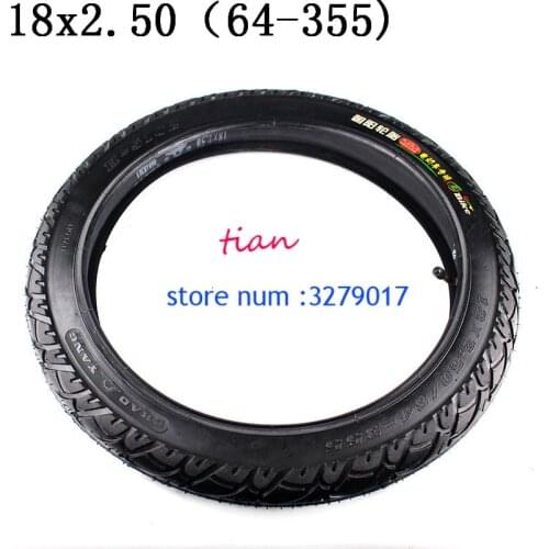 Free Shipping High quality design 18x2.50 64-355 tire inner tube and outer tyre for Electric motorcycle battery tricycle