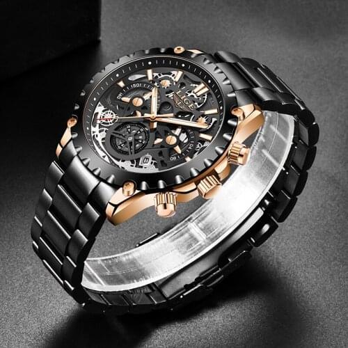 2021Top Luxury Brand Men Watches Casual Sport Watch For Men Stainless Steel Quartz Clock Waterproof Wristwatch Relogio Masculino