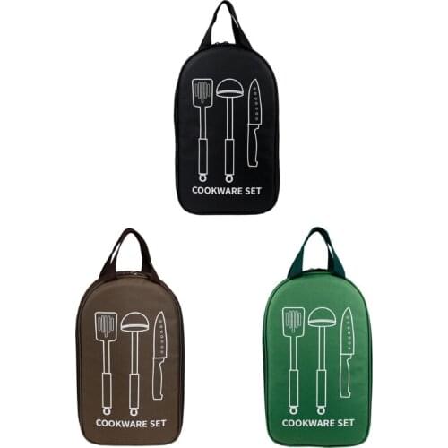 Cookware Carry Case Camping Hiking Tableware Storage Bag Outdoor Portable Barbecue Utensils Organizer