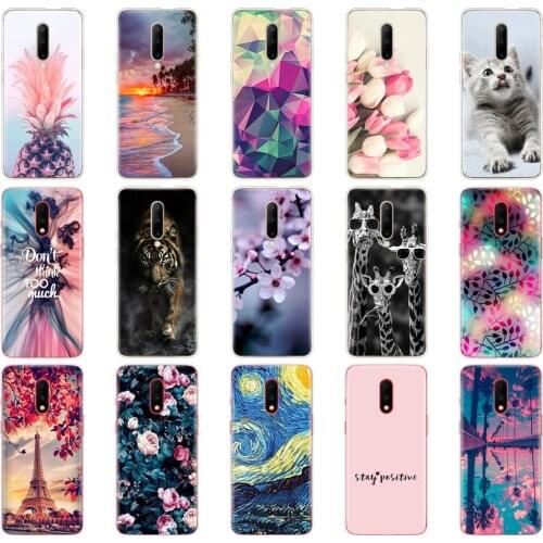 Case for oneplus 7 pro case cover soft tpu silicone phone bag coque on for one plus 7 1+7 copa bumper shockproof fundas cute cat
